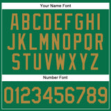 Custom Kelly Green Old Gold Authentic Baseball Jersey
