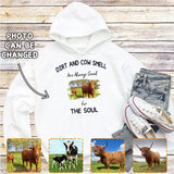 Dirt And Cow Smell Are Always Good For The Soul - Photo Personalized Pullover Hoodie, Gift For Farmer