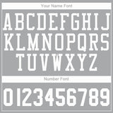 Custom Gray White Round Neck Basketball Jersey