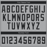 Custom Gray Black V-Neck Basketball Jersey