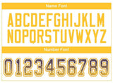 Custom Purple Gold-White Drift Fashion Football Jersey