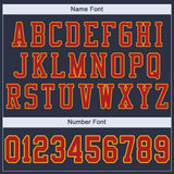 Custom Navy Scarlet-Gold Mesh Authentic Football Jersey