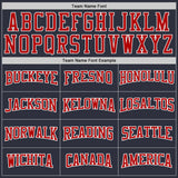 Custom Stitched Navy Red-White Sports Pullover Sweatshirt Hoodie