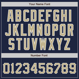 Custom Navy Vegas Gold-White Authentic Baseball Jersey