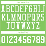 Custom Neon Green White Round Neck Suit Basketball Jersey