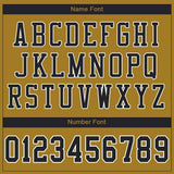 Custom Old Gold Black-White Mesh Authentic Football Jersey