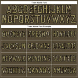 Custom Olive Camo-Black Authentic American Flag Fashion Salute To Service Baseball Jersey