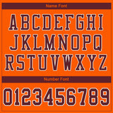Custom Orange Burgundy-White Mesh Authentic Football Jersey