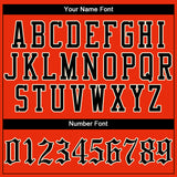 Custom Orange Black-Cream Authentic Baseball Jersey