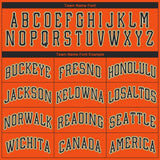 Custom Orange Black-Old Gold Performance T-Shirt