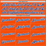 Custom Orange Royal-White Performance T-Shirt