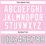 Custom Light Pink White-Black Authentic Throwback Basketball Jersey