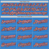 Custom Powder Blue Camo-Pink Authentic Baseball Jersey
