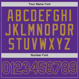 Custom Purple Purple-Old Gold Performance T-Shirt