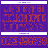 Custom Stitched Purple Purple-Orange 3D Pattern Design Sports Pullover Sweatshirt Hoodie