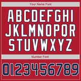 Custom Stitched Red Navy-White Sports Pullover Sweatshirt Hoodie