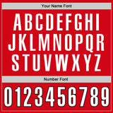 Custom Red White-Black Authentic Throwback Rib-Knit Baseball Jersey Shirt