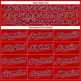 Custom Red Red-Navy Authentic Baseball Jersey