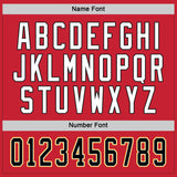 Custom Red Black-Gold Hockey Jersey
