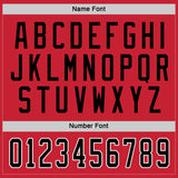 Custom Red Black-White Hockey Jersey