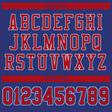 Custom Royal Red-White Mesh Authentic Football Jersey