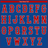 Custom Royal Red-White Authentic Baseball Jersey