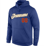 Custom Stitched Royal White-Old Gold Sports Pullover Sweatshirt Hoodie