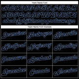 Custom White Black-Light Blue Authentic Split Fashion Basketball Jersey