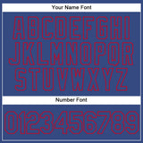 Custom White Royal-Red Authentic Split Fashion Basketball Jersey