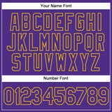Custom White Purple-Gold Authentic Split Fashion Basketball Jersey