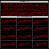 Custom Stitched White Black-Red Split Fashion Sports Pullover Sweatshirt Hoodie