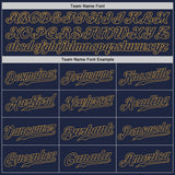 Custom White Navy-Old Gold Authentic Split Fashion Baseball Jersey
