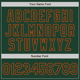 Custom White Green-Orange Authentic Split Fashion Baseball Jersey