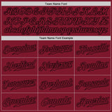 Custom White Crimson-Black Authentic Split Fashion Baseball Jersey