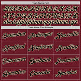 Custom Stitched Crimson Black-Cream Split Fashion Sports Pullover Sweatshirt Hoodie