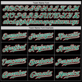 Custom Black Kelly Green-White Authentic Split Fashion Baseball Jersey