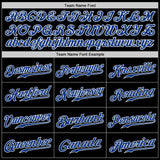 Custom Black Royal-Gray Authentic Split Fashion Baseball Jersey