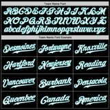 Custom Black Teal-Gray Authentic Split Fashion Baseball Jersey