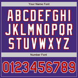 Custom Purple Red-Gray Authentic Split Fashion Baseball Jersey
