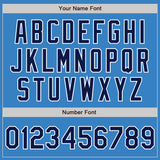 Custom Powder Blue Navy-Gray Authentic Split Fashion Baseball Jersey