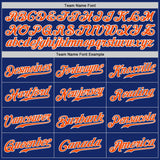Custom Royal Orange-Gray Authentic Split Fashion Baseball Jersey
