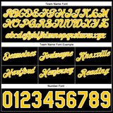 Custom Royal Gold-Black Authentic Throwback Split Fashion Basketball Shorts