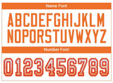 Custom White Orange-Red Drift Fashion Football Jersey