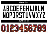 Custom Red Black-Orange Drift Fashion Football Jersey