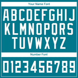 Custom Teal White Round Neck Suit Basketball Jersey