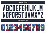 Custom Powder Blue Navy-Red Drift Fashion Football Jersey