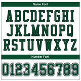 Custom White Grass Green-Black Mesh Authentic Football Jersey