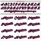 Custom White Red-Navy Authentic Baseball Jersey