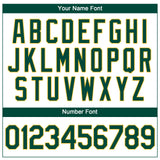 Custom White Green-Gold Performance T-Shirt