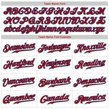 Custom White Royal Pinstripe Red-Royal Authentic Baseball Jersey